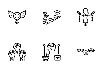 Woman Empowerment Icon Pack