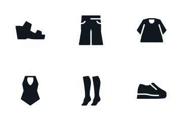 Woman Fashion (Glyph) Icon Pack