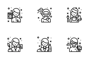 Woman Profession Icon Pack