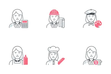 Woman Professional Icon Pack