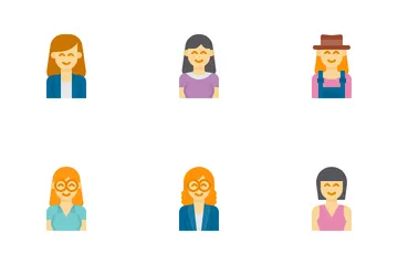 Avatar woman red hair business people person - Avatar & Emoticons Icons