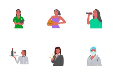 Women Career Icon Pack