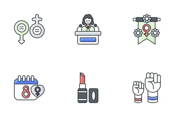 Women Day Icon Pack
