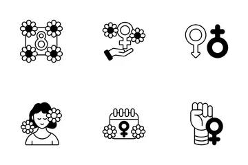 Women Day Icon Pack