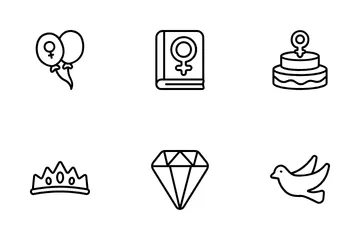 Women Day Icon Pack