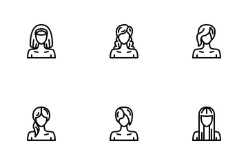 Women Hairstyle Icon Pack
