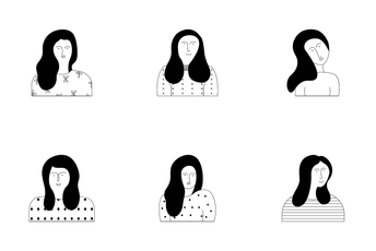 Women Silhouette Icon Pack
