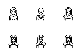 Women Style Avatar Icon Pack