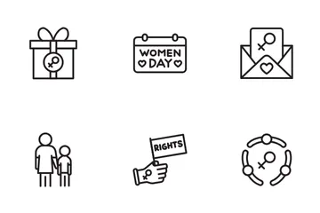 Womens Day Icon Pack