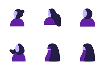 Women's Hairstyle Icon Pack