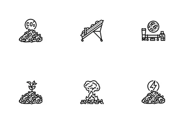 Wood Pellets Timber Plywood Icon Pack