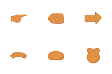 Wood Sign Icon Pack