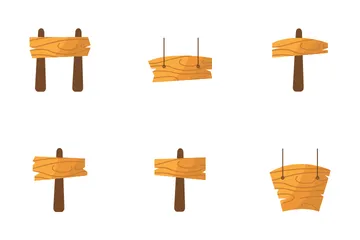 Wooden Board Icon Pack