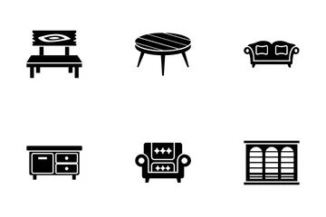 Wooden Furniture Icon Pack