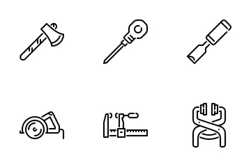 Woodworking Tools Icon Pack