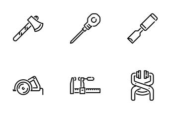Woodworking Tools Icon Pack