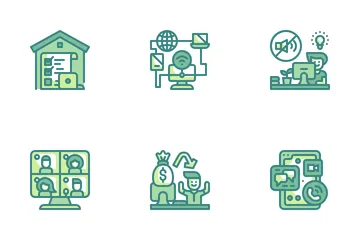 Work At Home Icon Pack