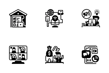 Work At Home Icon Pack