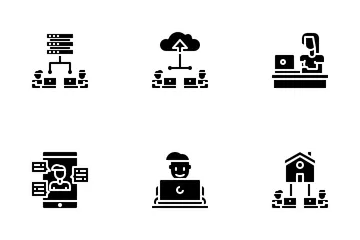 Work At Home Icon Pack