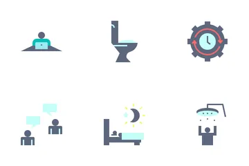 Work-Daily Routine Icon Pack