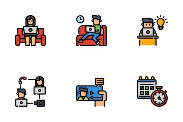 Work From Home Icon Pack