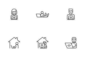 Work From Home Icon Pack