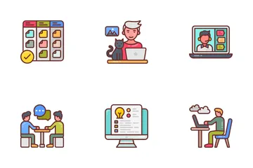 Work From Home Icon Pack