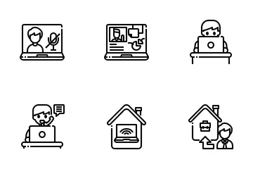 Work From Home Icon Pack