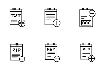Work Office Files Icon Pack