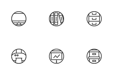 Work Office Icon Pack