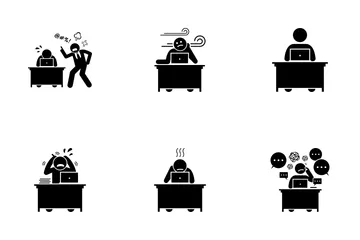 Work Stress Icon Pack