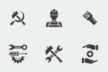 Workers Day Icon Pack