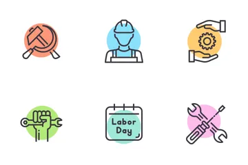 Workers Day Icon Pack