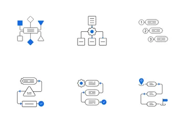 Workflow And Process Management Icon Pack