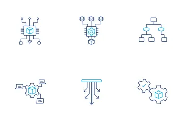 Workflow And Secure Training Icon Pack