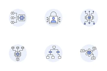 Workflow And Secure Training Icon Pack
