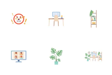 Working From Home Icon Pack