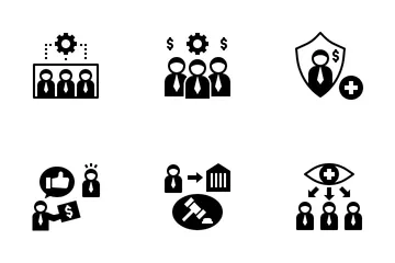 Workmen Compensation Icon Pack