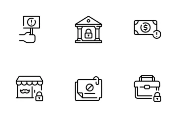 Workplace Closure Icon Pack