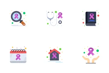 World Cancer Awareness Icon Pack