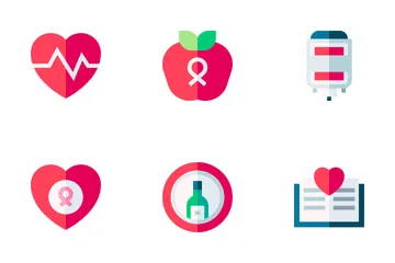 World Cancer Awareness Day Icon Pack