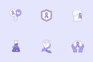 World Cancer Day Icon Pack