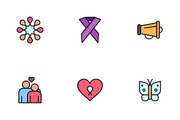 World Cancer Day Icon Pack