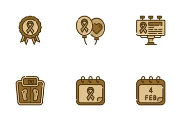 World Cancer Day Icon Pack