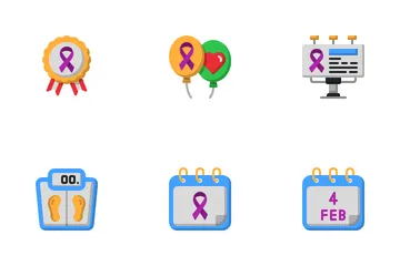 World Cancer Day Icon Pack