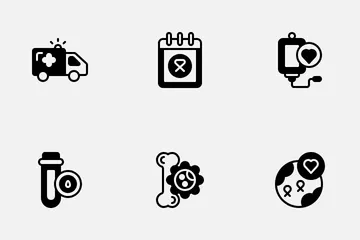 World Cancer Day Icon Pack