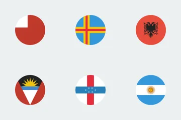 World Circular Flags Icon Pack