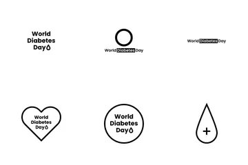 World Diabetes Day Icon Pack