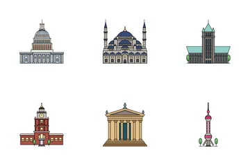 World Famous Buildings Vol-1 Icon Pack