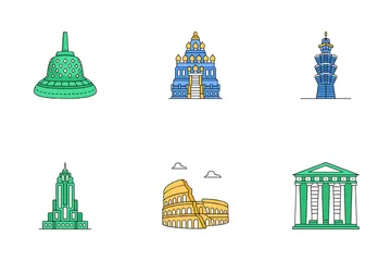 World Famous Landmarks Icon Pack